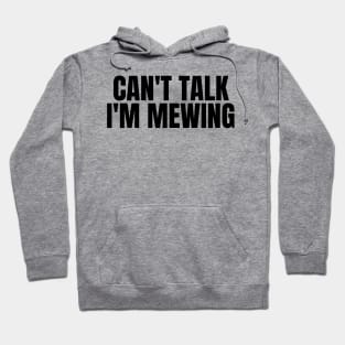 Can't Talk, I'm Mewing Hoodie